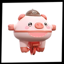 Cutesy Tightrope Piggy Toy