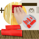 Double Rubber Wood Grain Tool