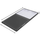 Dual Cleaning Zones Sanitizing Door Mat