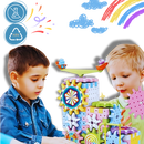 Dual Operation Educational Gear Building Blocks