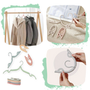 Dual-Size Foldable Clothes Hangers