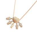 Elegant Mum Charm Necklace