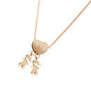 Elegant Mum Charm Necklace