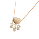 Elegant Mum Charm Necklace