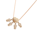 Elegant Mum Charm Necklace