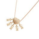 Elegant Mum Charm Necklace