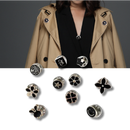 Elegant No-Sew Button Brooch Pins