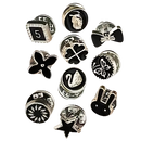 Elegant No-Sew Button Brooch Pins