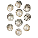 Elegant No-Sew Button Brooch Pins