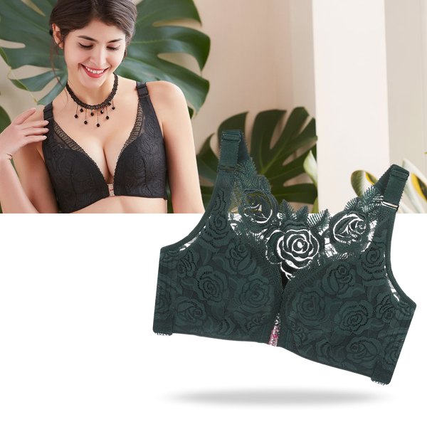 Elegant Rose Push-up Lace Bra