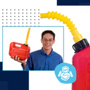 Extended Length Gas Can Spout Replacement