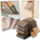 Fake Translucent Fleece Lined Tights