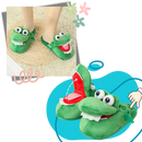 Fun Cozy Crocodile Slippers