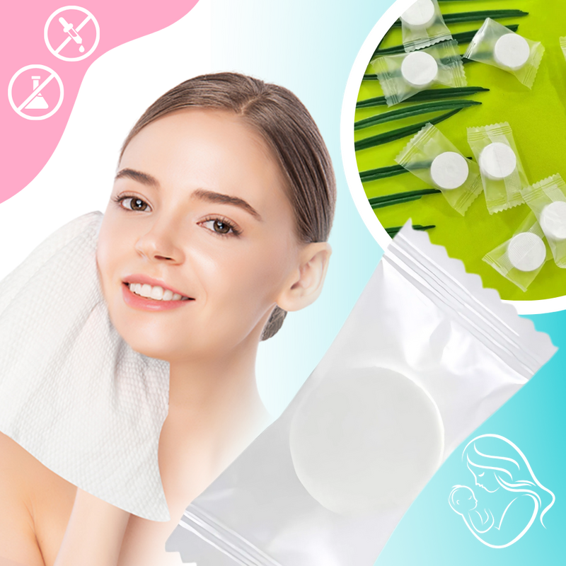 Gentle Cotton Compressed Towels