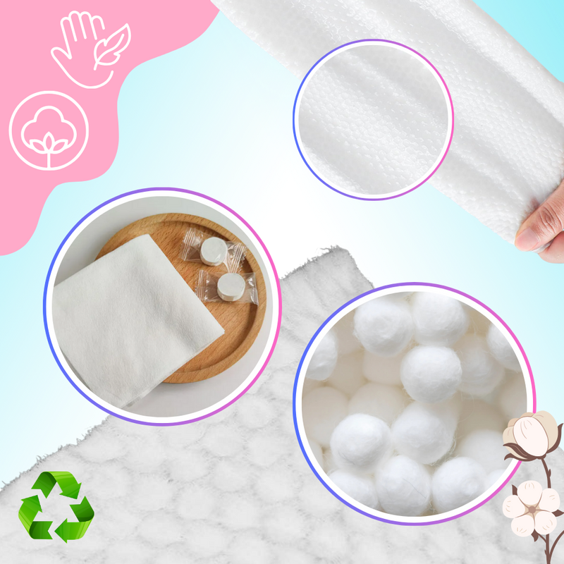 Gentle Cotton Compressed Towels
