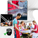 Heat Resistant Barbecue Flip Tongs