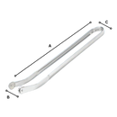 Heat Resistant Barbecue Flip Tongs