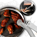 Heat Resistant Barbecue Flip Tongs