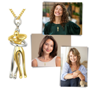 Hug Love Couple Necklace