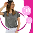 Instant Cooling V-neck Shirts Women
