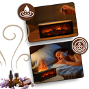 LED Fireplace Simulation Essential Oil Diffuser