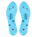 Magnetic acupressure foot insoles