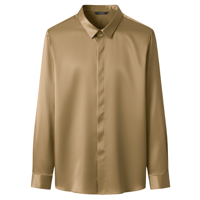 Non Iron Silk Blend Men's Polo