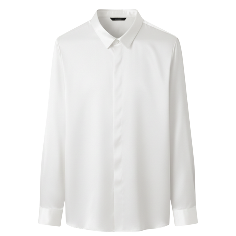 Non Iron Silk Blend Men's Polo