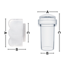 Perfect Symmetry Transparent Nail Art Tool