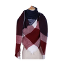 Plaid Cashmere Scarf Mohair feel