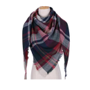 Plaid Cashmere Scarf Mohair feel