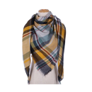 Plaid Cashmere Scarf Mohair feel