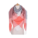 Plaid Cashmere Scarf Mohair feel