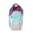 Plaid Cashmere Scarf Mohair feel