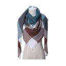 Plaid Cashmere Scarf Mohair feel