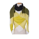 Plaid Cashmere Scarf Mohair feel