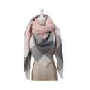 Plaid Cashmere Scarf Mohair feel