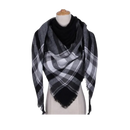 Plaid Cashmere Scarf Mohair feel