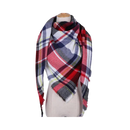Plaid Cashmere Scarf Mohair feel