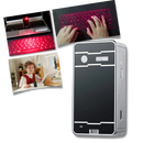 Portable holographic keyboard