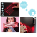 Portable holographic keyboard