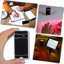 Portable holographic keyboard