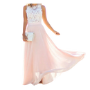 Prairie Chic Lace Chiffon Dress