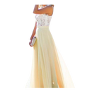 Prairie Chic Lace Chiffon Dress