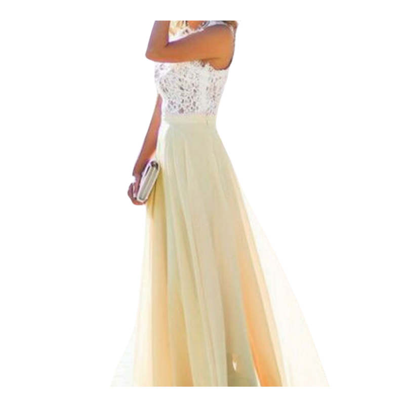 Prairie Chic Lace Chiffon Dress