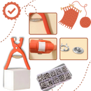 Quick Assembly Snap Button Press