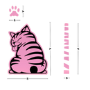 Quirky Cat Wiper Decal