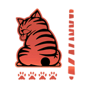 Quirky Cat Wiper Decal