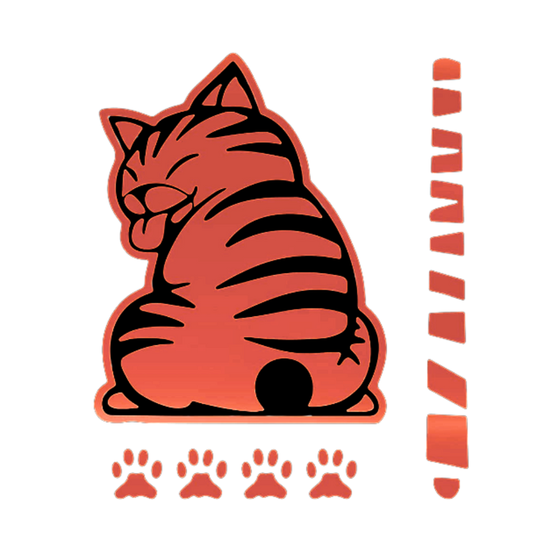 Quirky Cat Wiper Decal