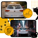 Quirky Cat Wiper Decal